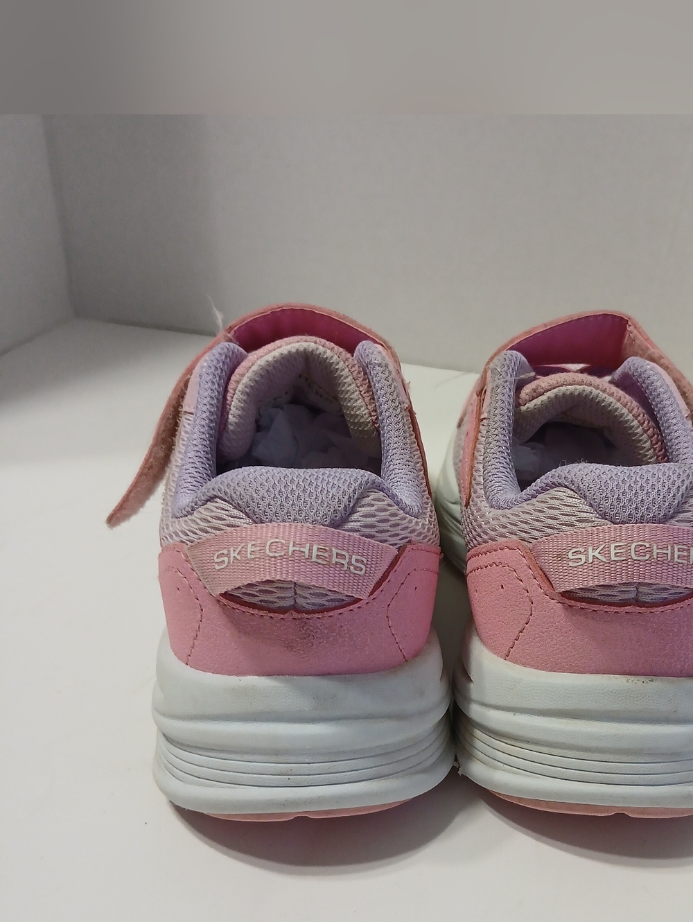 Skechers Kids Pink & Lavender Mesh Sneakers - Picture 4 of 8